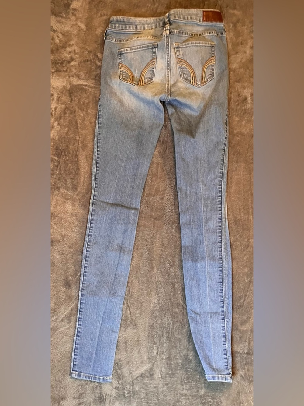 Distressed W25/L32 Petite Hollister Light Blue Women's Slim Jeans - - Picture 9 of 9
